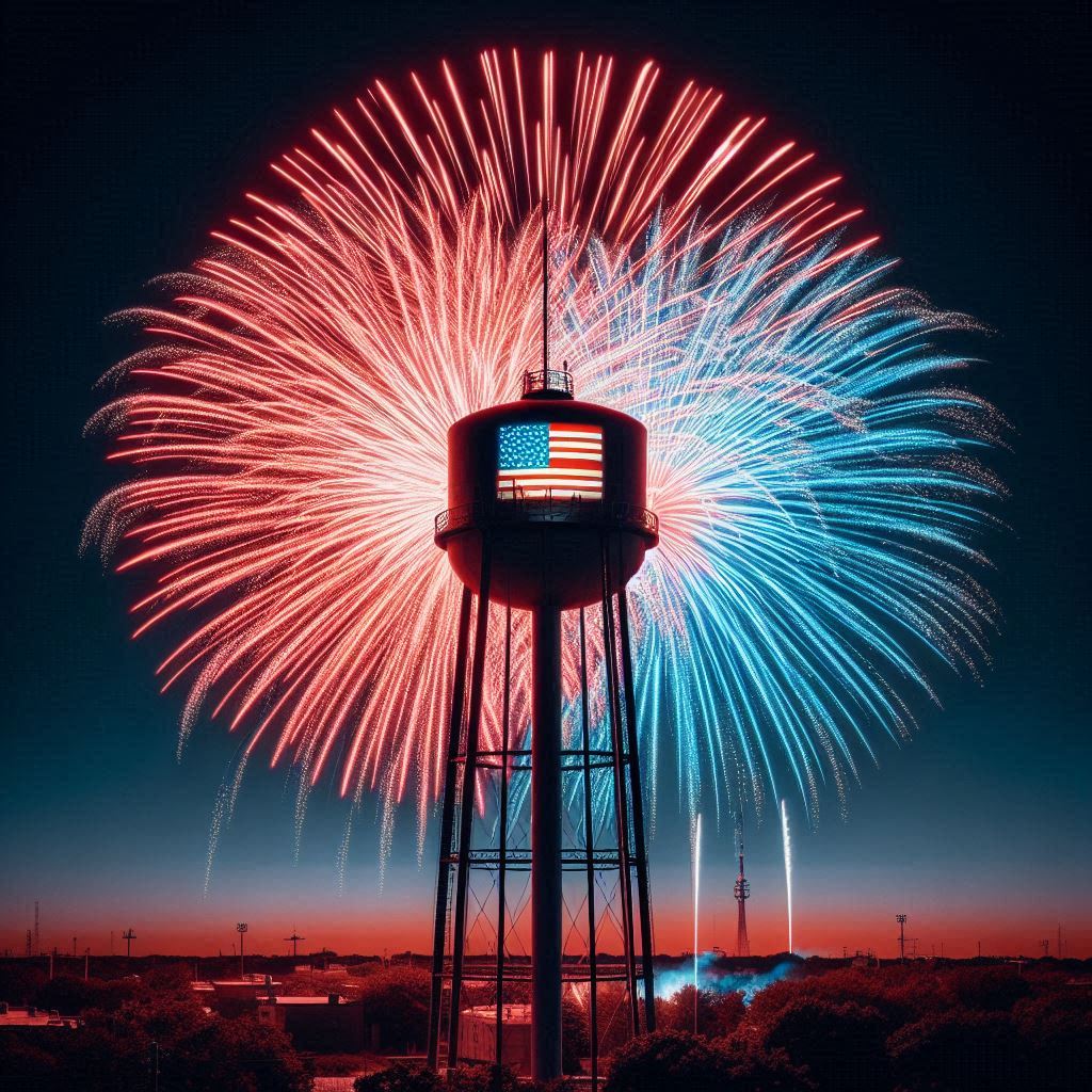 Festive Water Tower