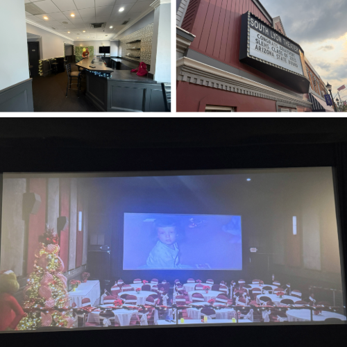 South Lyon Theater - Interior, Exterior, and Party Setup