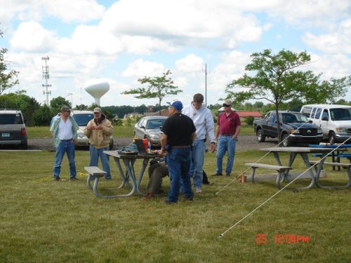 Some of the N8SL 2011 field day setup crew