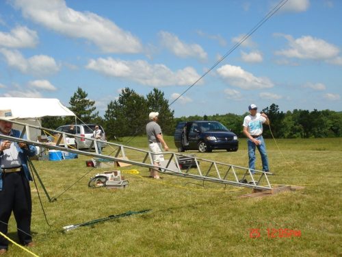 Some of the setup crew hard at work