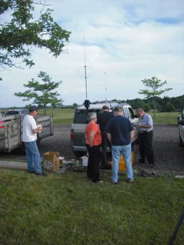 Taking a break to work on K8BRFs mobile HF antenna