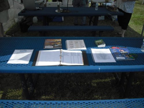 The N8SL field day site of the South Lyon Area Amateur Radio Club is ready for visitors